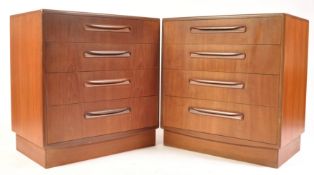 G-PLAN FRESCO TEAK WOOD CHESTS OF DRAWERS BY VICTOR B WILKINS