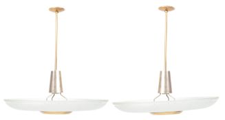 1950'S CEILING UPLIGHTERS REMOVED FROM THE MASONIC HALL BRISTOL