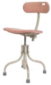 TAN-SAD ' TANSAD ' VINTAGE INDUSTRIAL ENGINEERS SWIVEL CHAIR