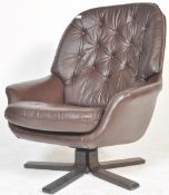 VINTAGE 1970'S WESTNOFA SCANDINAVIAN STYLE SWIVEL CHAIR