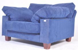 CONTEMPORARY HEALS LARGE LOUNGE CHAIR IN BLUE