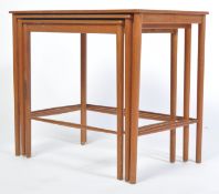 POUL JEPPESEN DANISH RETRO TEAK NESTING TABLES BY GRETE JALK