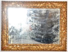 LARGE 19TH CENTURY GILT AND GESSO WORKED FLORENTINE MIRROR