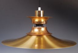 20TH CENTURY RETRO VINTAGE GOLD CEILING LIGHT