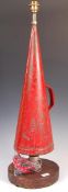 20TH CENTURY VINTAGE RETRO FIRE EXTINGUISHER LAMP