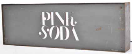 20TH CENTURY METAL LIGHT UP INDUSTRIAL SHOP ADVERTISING SIGN BOX