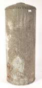 VICTORIAN ANTIQUE GALVANISED CYLINDRICAL WATER TANK