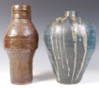 RETRO VINTAGE STUDIO ART POTTERY GOURD TYPE VASES
