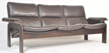 1970'S JEKI MOBLER DESIGNED THREE SEATER SOFA SETTEE