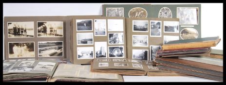 A collection of photograph albums dating from pre WWI and spanning the two world wars, the albums