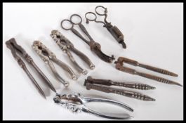 A good group of bone crackers dating from the 18th century to include Georgian, Victorian, white