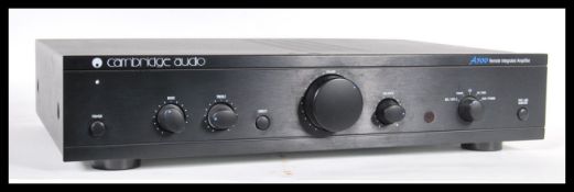 A  20th Century Cambridge Audio A - 500 Remote Integrated Amplifier, finished in black complete with