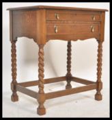 A 20th Century Edwardian / 1920's  silver plated canteen of cutlery table. Housed in an oak
