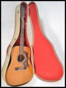 A vintage mid 20th Century German made Hoyer twelve string acoustic guitar, natural lacquer finish