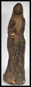 A believed 18th Century carved wooden ecclesiastical figurine depicting the Virgin Mary and Child