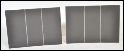 A pair of retro 20th Century Beovox Bang and Olufsen Redline 140 loudspeakers,