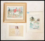 A collection of framed and glazed limited edition signed prints to include  a pair of Mark
