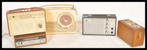 A collection of vintage 20th Century radio's and stereo equipment to include a Dubreq mini amp, a