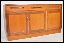 A vintage retro 20th Century G-Plan teak long and low sideboard in the Fresco pattern comprising