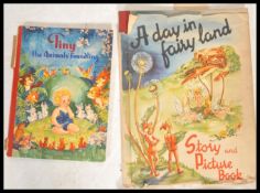 A mid 20th Century vintage childrens 'A Day in Fairy Land' Story and Picture Book story by Sigrid