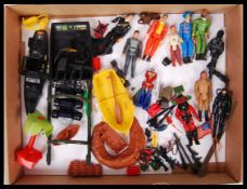 ASSORTED VINTAGE MINIATURE ACTION FIGURES AND ACCESSORIES