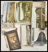 A collection of approx 1500 postcards all small sized to include mostly early 20th Century UK and