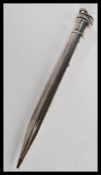 A vintage 20th Century sterling silver Wahl Eversharp USA American propelling pencil having an