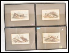 A group of four 19th century Lithograph prints of fish , each depicting multiple species of fish