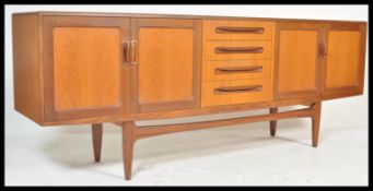 Victor. B. Wilkins - G-plan - Fresco range - A 1960's retro vintage teak wood credenza sideboard.