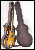 A beautiful Gretsch ' Double Anniversary ' six string electric semi-hollow body electric guitar. Two