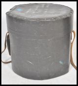 A vintage 20th Century St John's Ambulance parade drum, the drum finished in black and blue, in hard