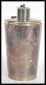 A 20th Century silver white metal hunting interest travelling drinks flask set consisting of a