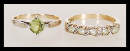 A group of vintage 20th Century enamel fob medals to include a large silver hallmarked example, gold