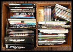ASSORTED STAR WARS COLLECTORS BOOKS, DVD'S AND GAMES