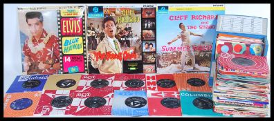 A collection of vintage 1960's 7 inch 45 rpm and EP vinyl records to include Elvis Presley, the