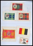 A selection of 20th Century silk BDV cigarette cards to include Town Arms, Territorial Badges,