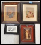 A collection of late 19th Century / early 20th Century framed pictures of small proportions to