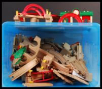 LARGE COLLECTION OF ASSORTED BRIO WOODEN MODEL RAILWAY