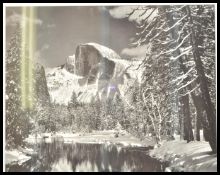 Ansel Adams photographer (1902-1984) - a large high quality print of ' Half Dome, the Merced