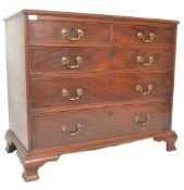 EARLY 19TH CENTURY GEORGIAN MAHOGANY CHEST OF DRAWERS.