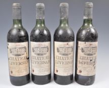 4 BOTTLES OF CHATEAU 1975 APPELLATION HAUT MEDOC C
