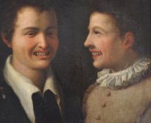 ATTRIBUTED TO BARTOLOMEO SCHEDONI / SCHEDONE 17TH CENTURY PAINTING BOYS WITH MERCURY POISONING