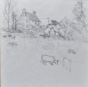 OLWYN BOWEY RA 1936- BRITISH 20TH CENTURY PENCIL SKETCH
