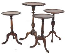 PAIR OF LATE 19TH CENTURY MAHOGANY TRIPOD WINE TABLES