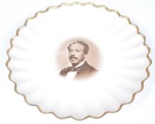 19TH CENTURY COPELAND SPODE EXPERIMENTAL PHOTOGRAPHIC CABINET PLATE