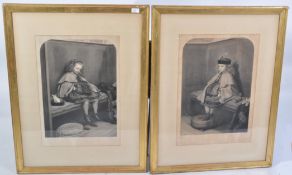 AFTER JOHN EVERETT MILLAIS MY FIRST SERMON AND MY SECOND SERMON ENGRAVINGS