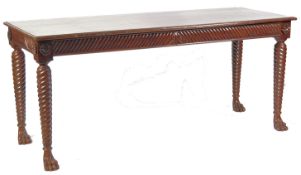 A LARGE REGENCY STYLE MAHOGANY IRISH SERVER TABLE