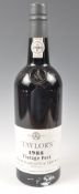 A BOTTLE OF TAYLORS 1985 PORT