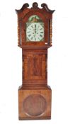 19TH CENTURY WEST COUNTRY LONGCASE MAHOGANY CLOCK