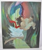 SHIRLEY BELLWOOD OIL ON CANVAS EROTIC PAINTING